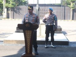 Kapolres Nganjuk Tegaskan Kesiapsiagaan Personel Jaga Objek Vital dan Gedung Simbol Negara