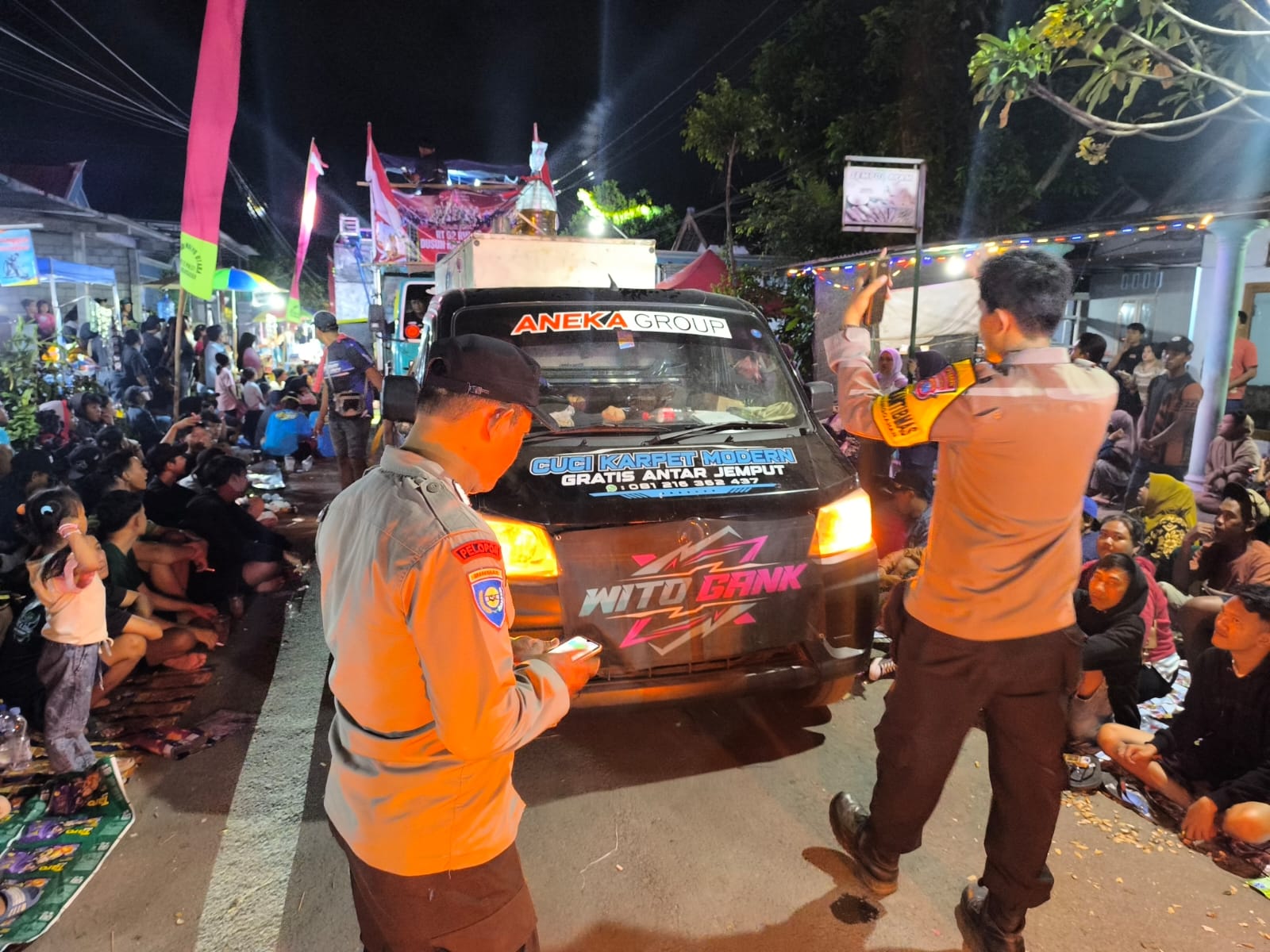 sound horeg dalam karnaval Desa Branggahan, Kecamatan Ngadiluwih