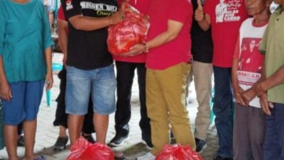 DPC PDI Perjuangan Kediri Salurkan Bantuan ke Warga Besowo Kepung Terdampak Puting Beliung