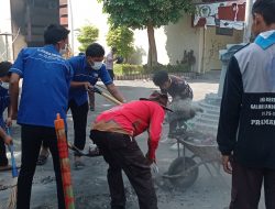 Puing Kebakaran di Pemkab dan DPRD Kabupaten Kediri Mulai Dibersihkan