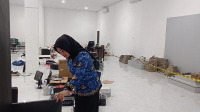 Pengambilan Inventaris OPD di Kantor Satpol PP Kabupaten Kediri Resmi Ditutup