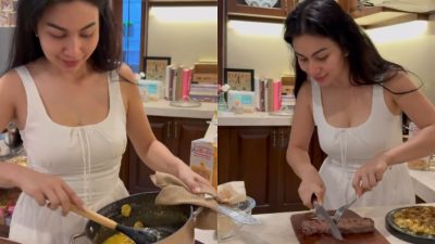 Dress Well di Dapur, Ariel Tatum Banjir Pujian Saat Masak untuk Didiet Maulana
