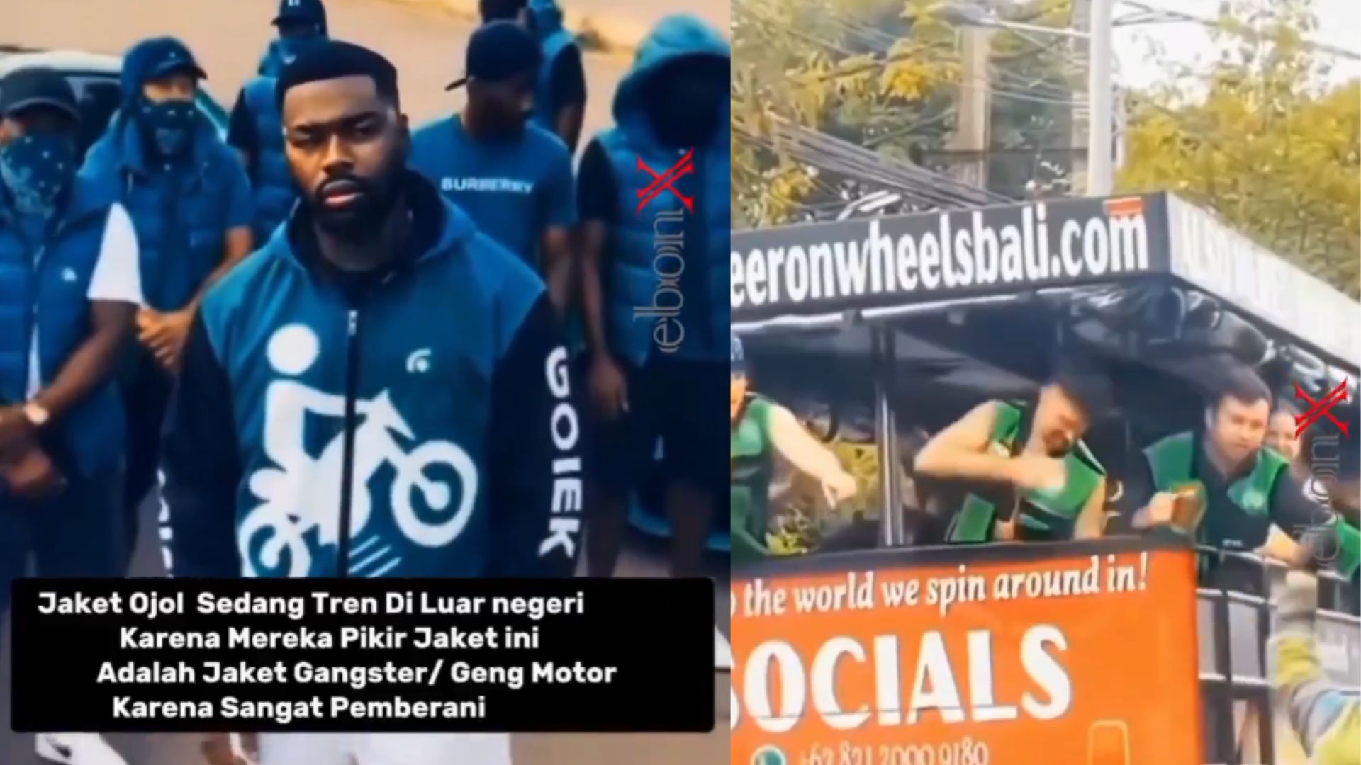 Kocak! Jaket Ojol Indonesia Bikin Bule Pangling, Disangka Seragam Gangster?