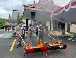 Kejari Kabupaten Blitar Musnahkan Barang Bukti 75 Perkara, Didominasi Kasus Narkoba