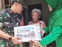 Koramil 0809/02 Pesantren Rayakan HUT TNI ke-80 dengan Baksos, 80 Paket Sembako Disalurkan