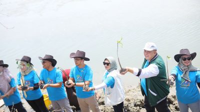 Unisla Tanam 1.000 Pohon Mangrove, Dorong Perikanan Berkelanjutan di Pesisir Lamongan