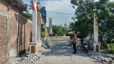 Tragis! Perbaiki Gapura Desa, Warga Sukodadi Tewas Tertimpa Puing Bangunan