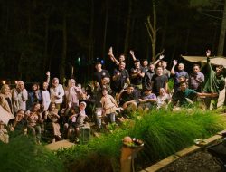 Seru! Puluhan Kreator YouTube Jatim Nikmati Kebersamaan Glamping di Tanarasa Coban Putri Batu