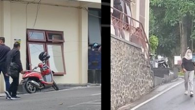 Oknum Dewan dan Polwan Kota Blitar Kompak Kenakan Busana Hitam Saat Penuhi Panggilan di Polres Batu