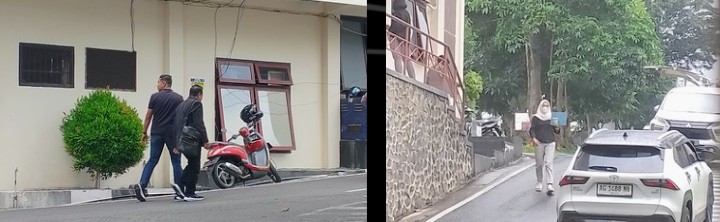 Oknum Dewan dan Polwan Kota Blitar Kompak Kenakan Busana Hitam Saat Penuhi Panggilan di Polres Batu