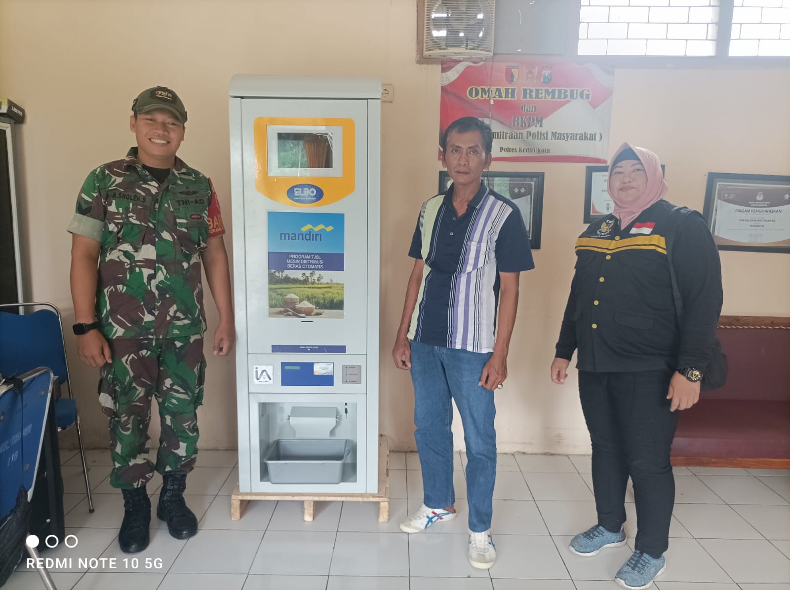 Warga Tosaren Kini Nikmati Kemudahan Akses Bantuan Pangan Lewat ATM Beras Mapan