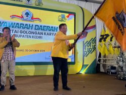 Hadi Setiawan Terpilih Aklamasi Pimpin Golkar Kabupaten Kediri