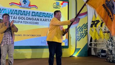 Hadi Setiawan Terpilih Aklamasi Pimpin Golkar Kabupaten Kediri