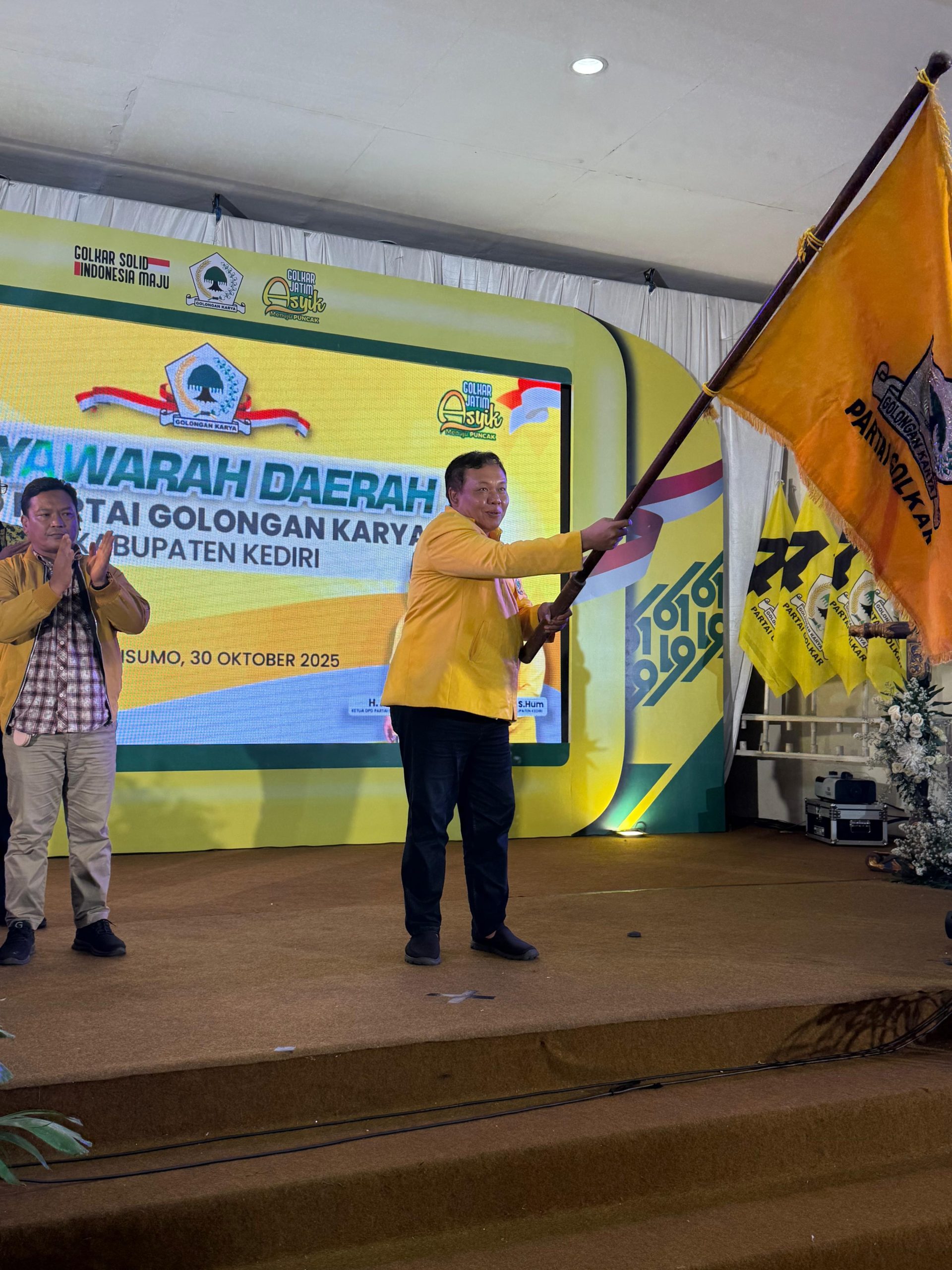 Hadi Setiawan Terpilih Aklamasi Pimpin Golkar Kabupaten Kediri