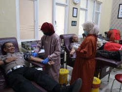 Peringati Hari Jadi ke-74 Humas Polri, Polres Tulungagung Gelar Donor Darah