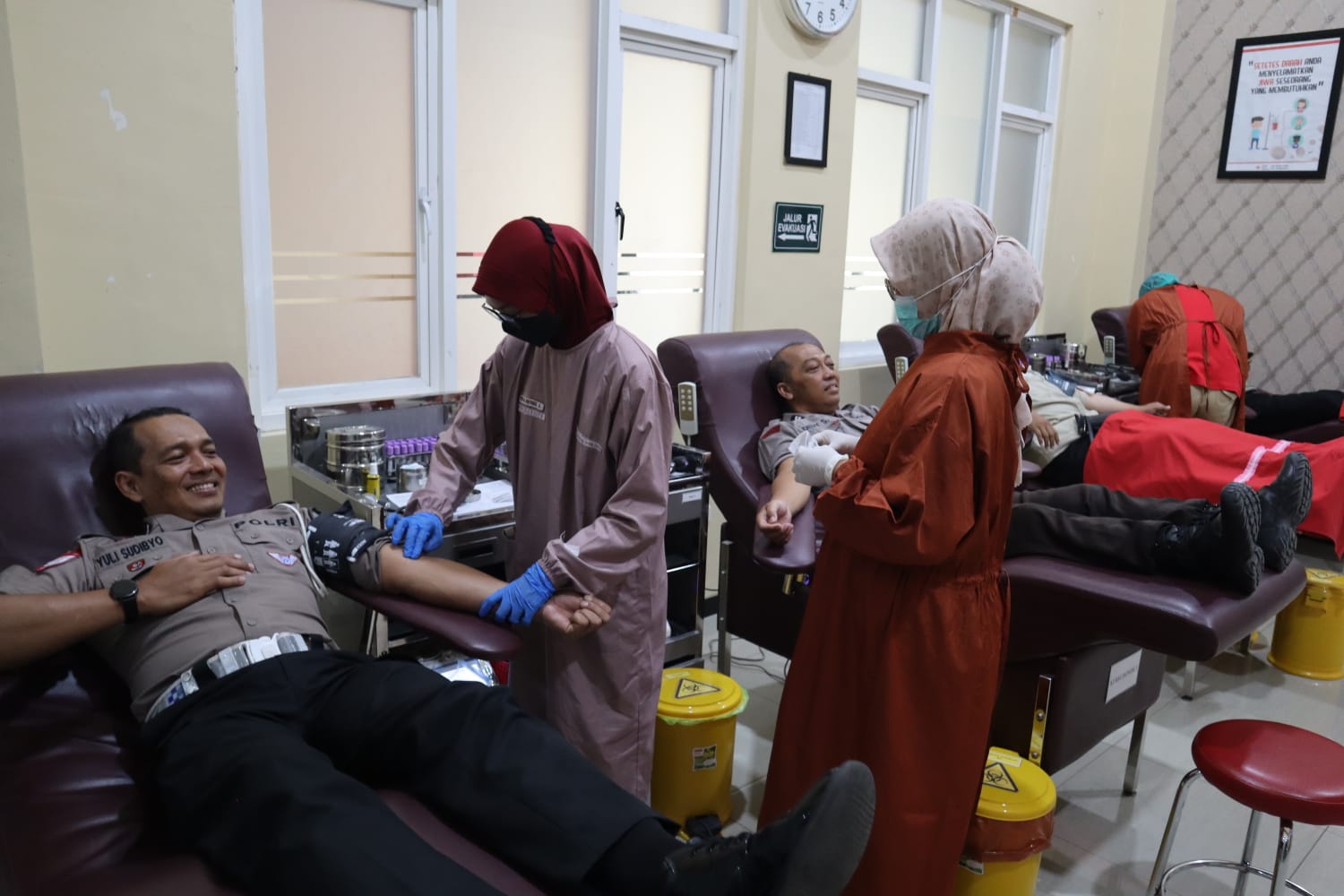 Peringati Hari Jadi ke-74 Humas Polri, Polres Tulungagung Gelar Donor Darah