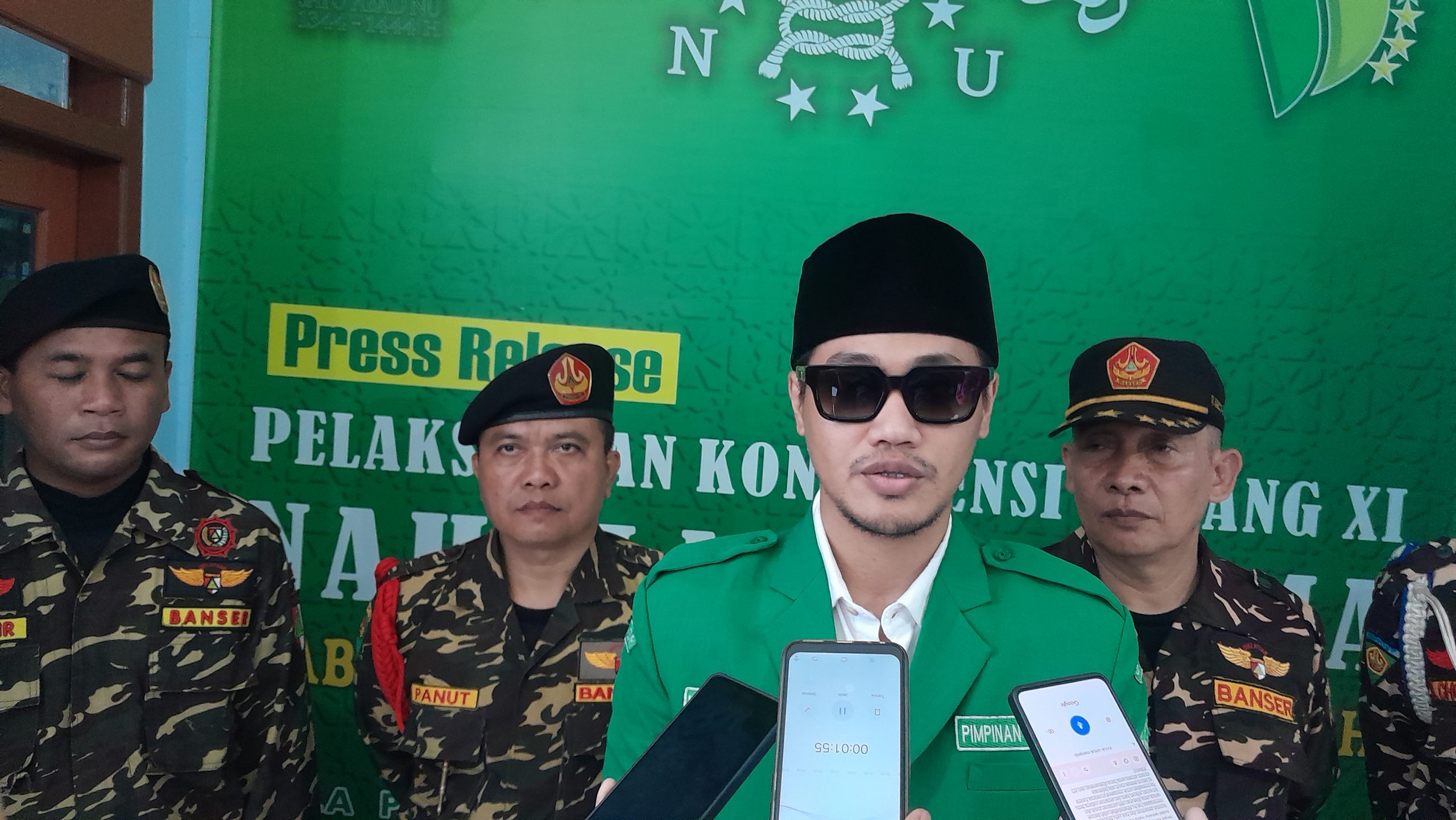 Banser Kediri Gelar Apel Siaga, Tegaskan Komitmen Kawal Marwah Pesantren