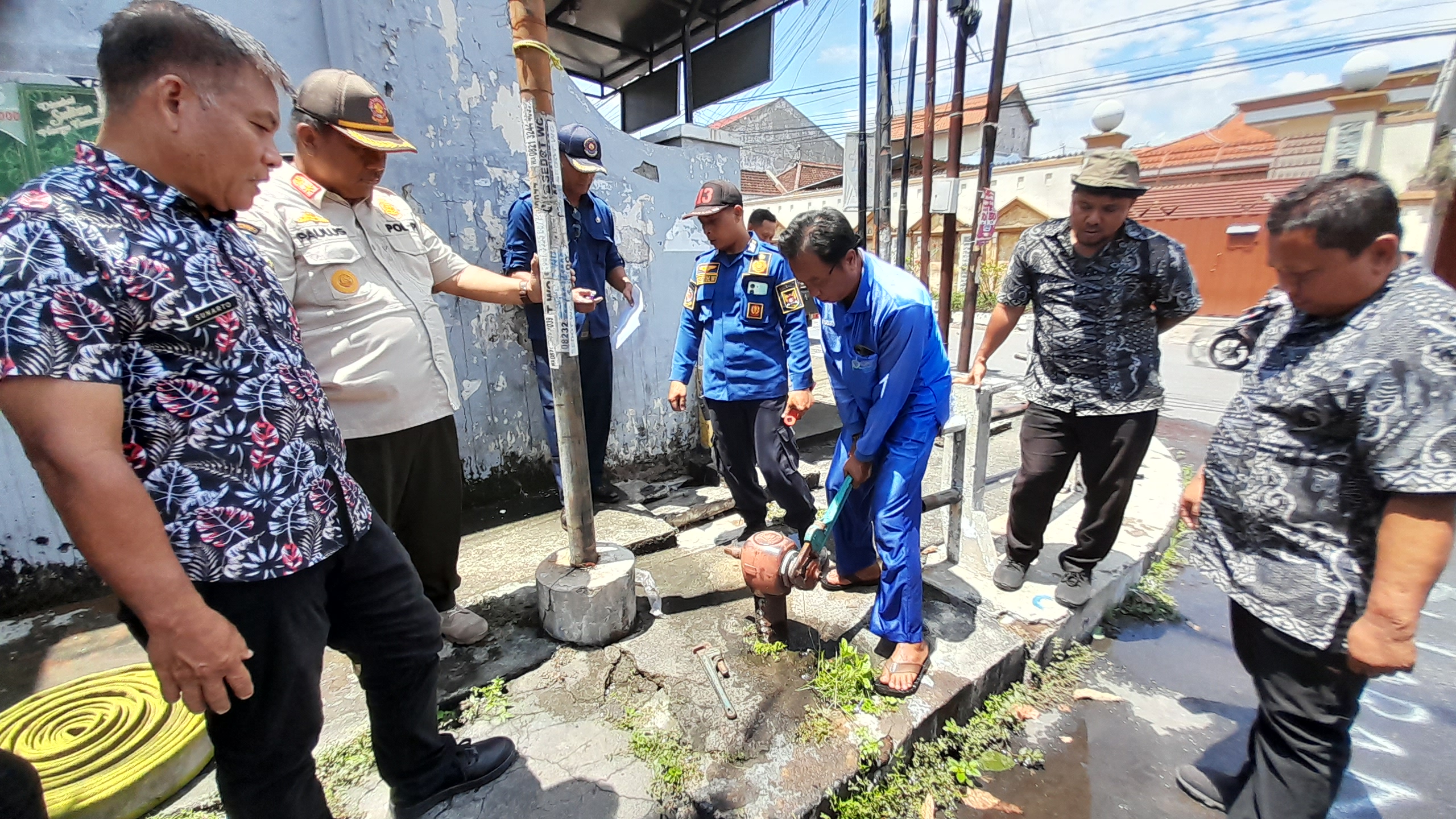 Hydrant Kota Kediri Dipastikan Siap Pakai, Petugas Gabungan Lakukan Pengecekan di 19 Titik
