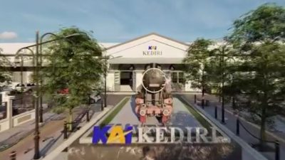 Revitalisasi Kawasan Stasiun Kota Kediri Senilai Rp 9 Miliar, Wujudkan Ruang Wisata Pedestrian yang Nyaman dan Modern