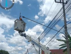 Jelang Musim Hujan, Dinas Perkim Kabupaten Kediri Gencar Perbaiki PJU Rusak