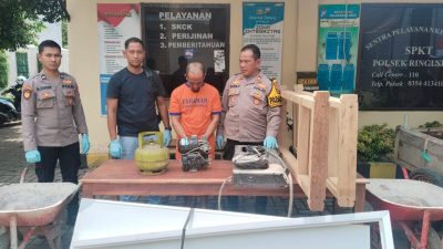 Curi Bahan dan Peralatan Bangunan, Pria Asal Kandat Ditangkap Polisi