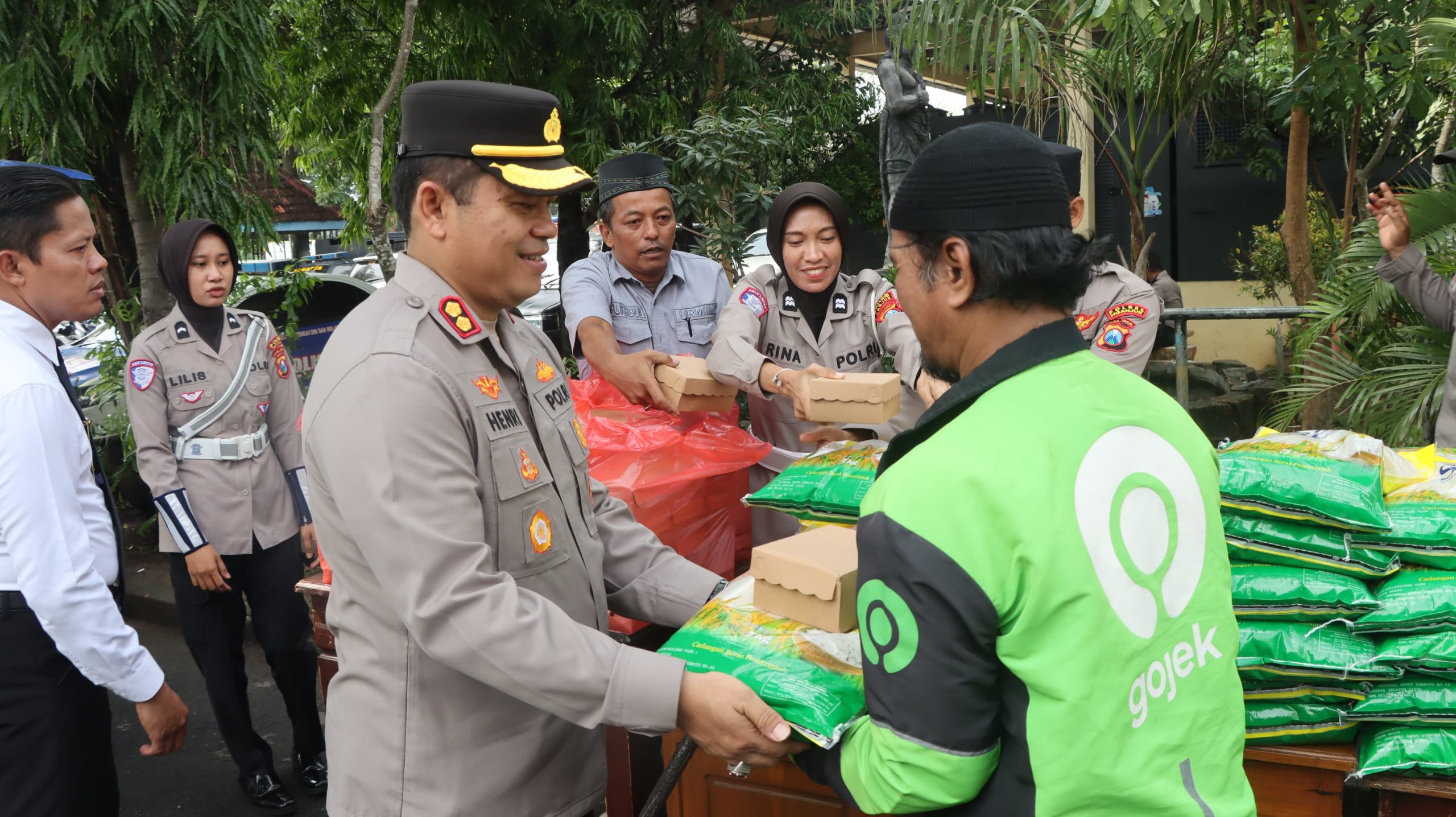 Apel Ojol Kamtibmas, Polres Nganjuk Ajak Komunitas Bersatu Jaga Keamanan dan Ketertiban Kota