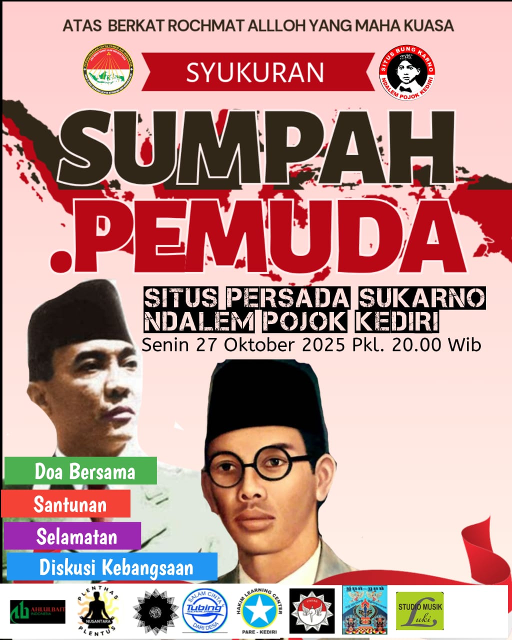 Momentum Sumpah Pemuda, 83,3% Generasi Muda Tak Paham Kebangsaan: Kediri Gelar Doa Bersama dan Diskusi Kebangsaan