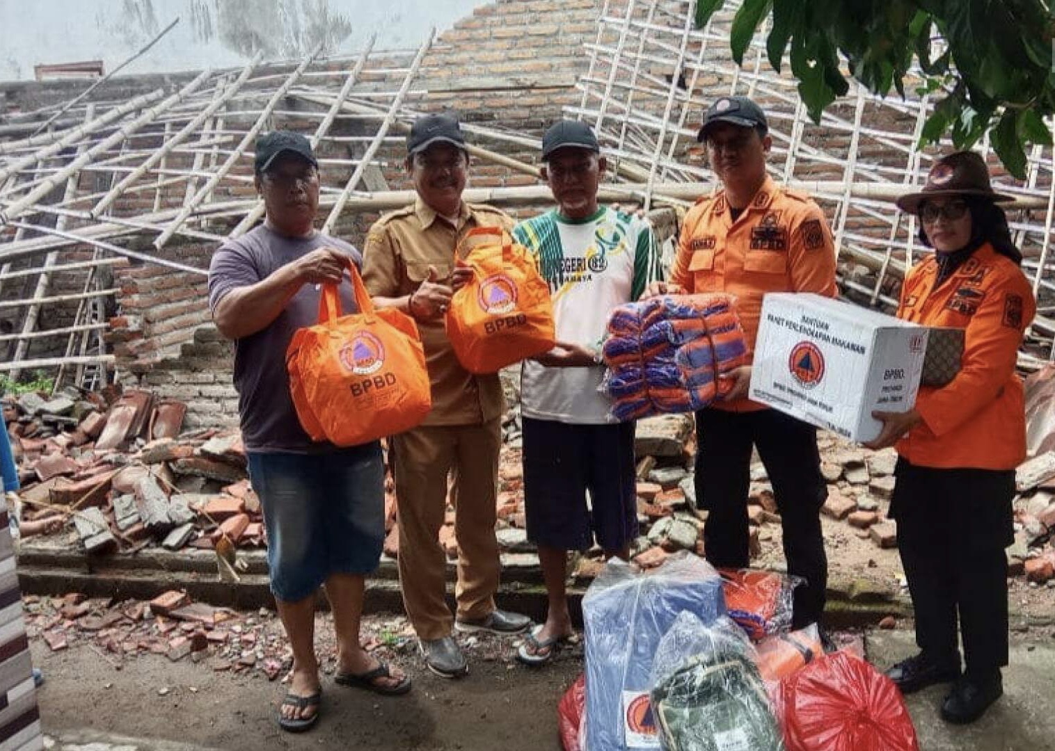 Puting Beliung Hantam Nganjuk, Dua Rumah Warga Roboh Total