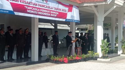 Wabup Kediri Pimpin Upacara Hari Kesaktian Pancasila, Ini Pesan yang Disampaikan