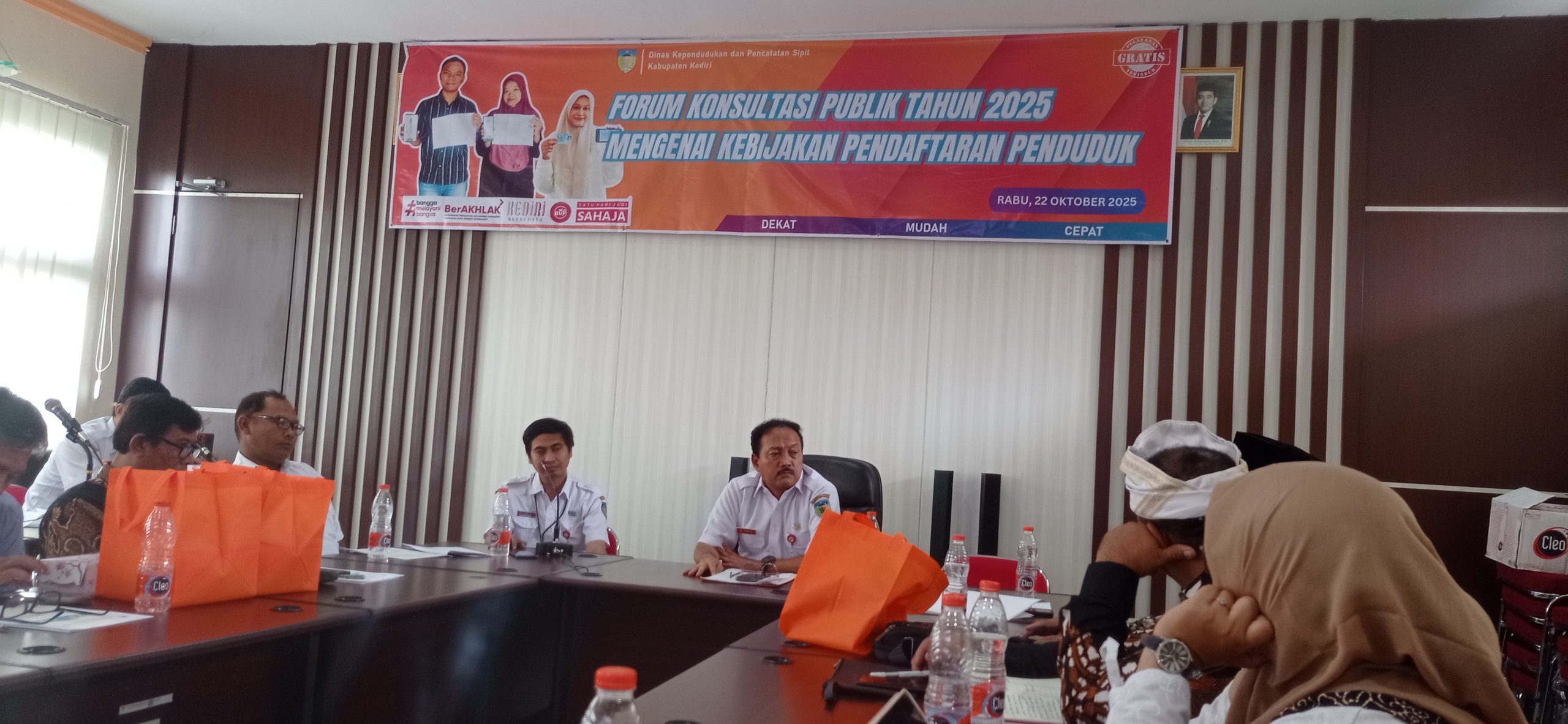 Dispendukcapil Kabupaten Kediri Gelar Forum Konsultasi Publik, Serap Aspirasi Masyarakat