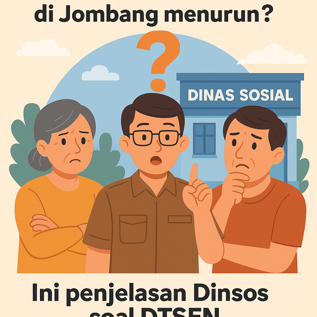 Penerima Bansos di Jombang Menurun, Dinsos Sebut Dampak Peralihan ke Data DTSEN