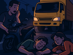 Dua Warga Nganjuk Tewas Usai Tertabrak Truk di Jalan Raya Janti, Jombang