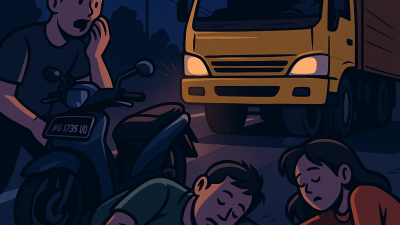 Dua Warga Nganjuk Tewas Usai Tertabrak Truk di Jalan Raya Janti, Jombang