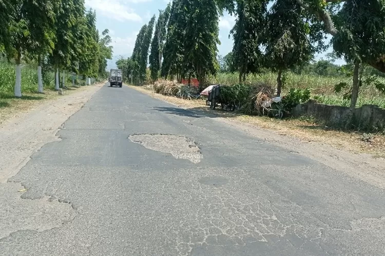 Warga Keluhkan Jalan Rusak di Jalur Kras–Kanigoro Kediri