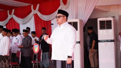 Pimpin Apel Hari Santri, Mas Dhito Tegaskan Komitmen Lanjutkan Program Keagamaan
