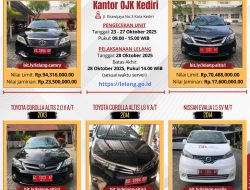 OJK Kediri Melelang Kendaraan Dinas, Anda Minat ? Ini Infonya
