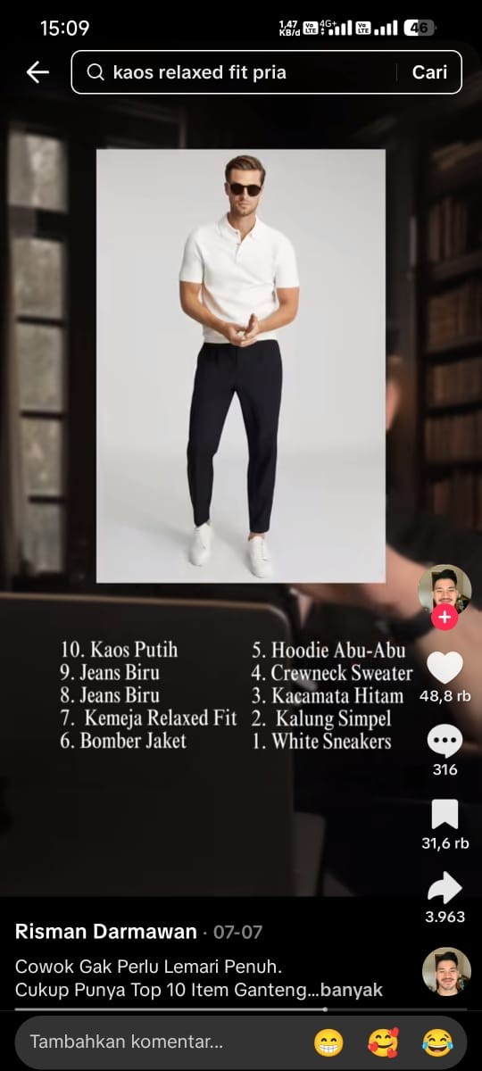 Gaya Kasual Vincent Rompies: Sederhana tapi Tetap Stylish