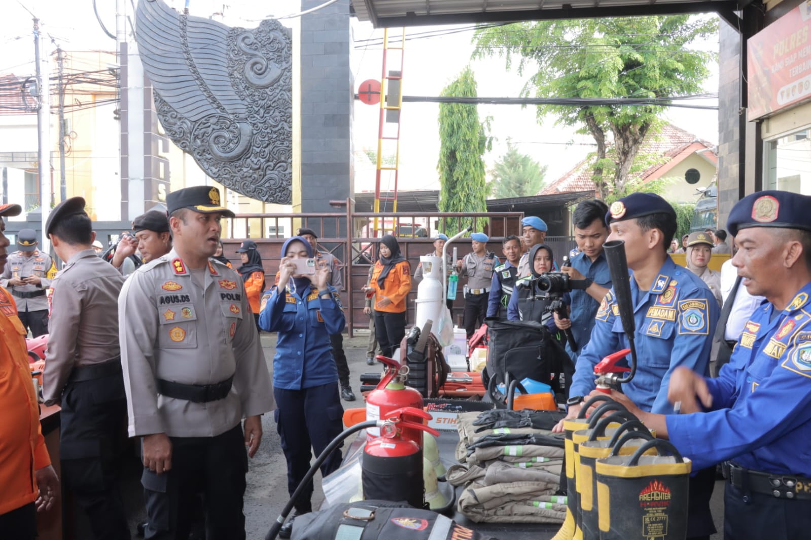 Polres Lamongan Gelar Apel Kesiapsiagaan Hadapi Potensi Bencana Musim Hujan