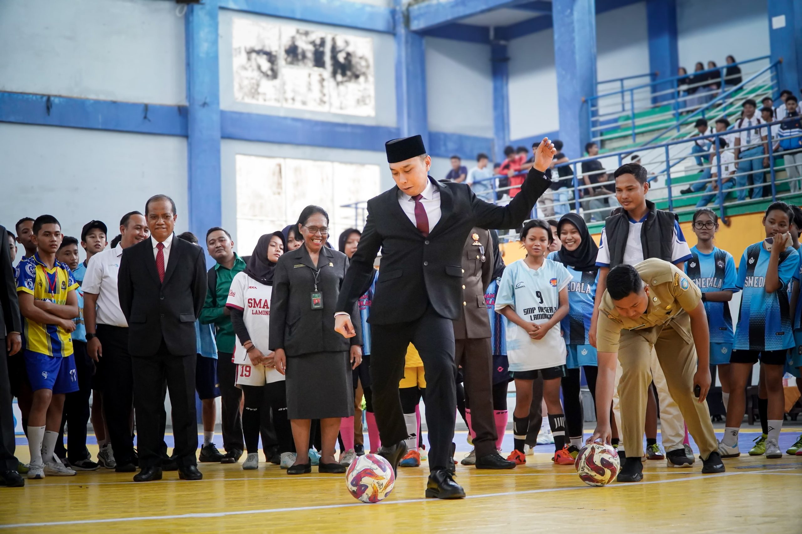 Bupati Lamongan Resmi Buka Piala Bupati Futsal Competition Pelajar, Total Hadiah Capai Puluhan Juta Rupiah