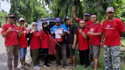 Peringati Hari Pahlawan, LSM Cakrawala Keadilan Lamongan Beri Santunan untuk Polisi Cepek