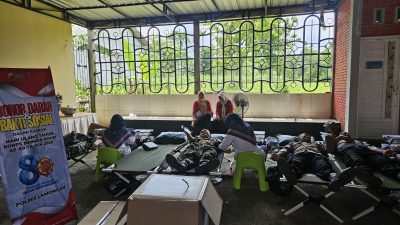 Eks Brimob Polres Lamongan Gelar Baksos dan Donor Darah Peringati HUT ke-80 Brimob