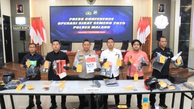 Operasi Sikat Semeru 2025, Polres Malang Bongkar 186 Kasus dan Tangkap 54 Pelaku