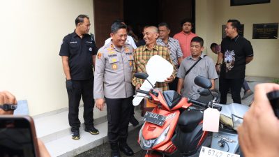 Motor Hilang Akhirnya Kembali! Polres Malang Serahkan Kendaraan Hasil Operasi Sikat Semeru 2025