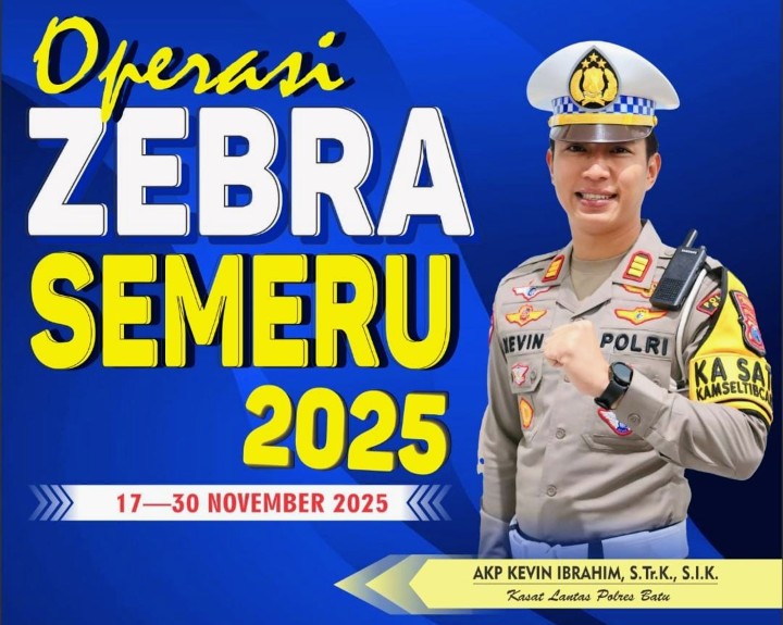 Operasi Zebra Semeru 2025 Siap Digelar, Polres Batu Terapkan Kembali Tilang Manual