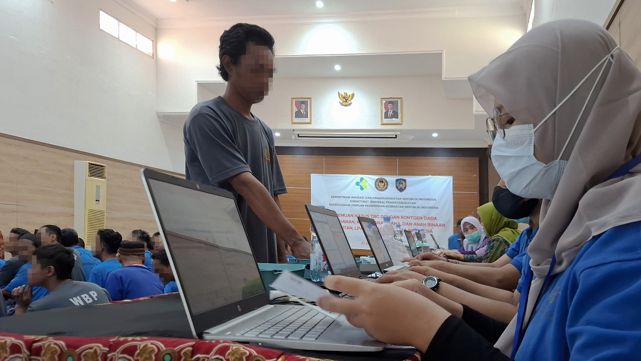 Hari Pertama, 250 WBP Lapas Kediri Jalani Rontgen Massal Deteksi Dini TB