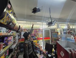 Alfamart di Ponggok Dibobol Maling, Pelaku Jebol Plafon dan Gasak Barang Dagangan