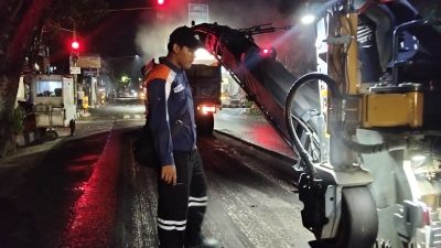 Perbaikan Jalan Suprapto–Sutoyo Dimulai, Pengerjaan Dilakukan pada Malam Hari