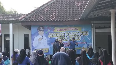Gebyar Hadiah PBB Desa Bulu, Kecamatan Semen Semarak, Dibuka dengan Senam Aerobik, Ini Infonya