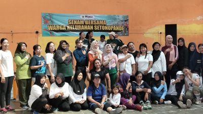 Lurah Baru Kelurahan Setonopande, Kota Kediri Turun Menyapa Warga Lewat Senam Sehat Bersama, Ini Infonya