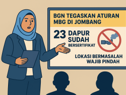 BGN Tegaskan Aturan MBG di Jombang,  23 Dapur Sudah Bersertifikat, Lokasi Tak Layak Harus Dipindah